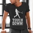 Touchdown Baseball Football Sports Men's V-Neck T-Shirt