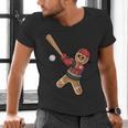 Ugly Christmas Sweater Gingerbread Baseball Toddler Kids Men's V-Neck T-Shirt Ugly Christmas Sweater Gingerbread Baseball Toddler Kids Men's V-Neck T-Shirt