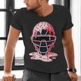 Valentine Baseball Catcher Mask Ice Cream Drip Tee For Boys Men's V-Neck T-Shirt Valentine Baseball Catcher Mask Ice Cream Drip Tee For Boys Men's V-Neck T-Shirt