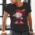 Valentine Baseball Heart Drip Sport Love Valentines Day Boys Men's V-Neck T-Shirt Valentine Baseball Heart Drip Sport Love Valentines Day Boys Men's V-Neck T-Shirt