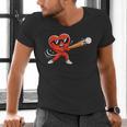 Valentine Baseball Heart Sport Valentines Day Men Boys Kids Men's V-Neck T-Shirt