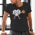 Valentines Day Baseball Ball Heart Dab Boys Kids Men Men's V-Neck T-Shirt Valentines Day Baseball Ball Heart Dab Boys Kids Men Men's V-Neck T-Shirt
