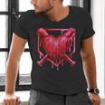 Valentines Day Baseball Red Heart Dab Boys Girls Kids Men's V-Neck T-Shirt Valentines Day Baseball Red Heart Dab Boys Girls Kids Men's V-Neck T-Shirt