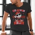 Valentines Day Baseball Six Seven 67 Meme Heart Baseball Dab Men's V-Neck T-Shirt Valentines Day Baseball Six Seven 67 Meme Heart Baseball Dab Men's V-Neck T-Shirt