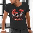 Valentines Day Six Seven Baseball 6 7 Meme Dab Heart Boys Men's V-Neck T-Shirt