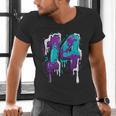 Vintage Baseball 14 Number Men's V-Neck T-Shirt Vintage Baseball 14 Number Men's V-Neck T-Shirt
