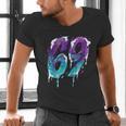 Vintage Baseball 69 Number Men's V-Neck T-Shirt