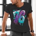 Vintage Baseball 76 Number Men's V-Neck T-Shirt Vintage Baseball 76 Number Men's V-Neck T-Shirt