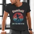 Vintage Baseball Batter Retro Sports Circle Graphic Men's V-Neck T-Shirt Vintage Baseball Batter Retro Sports Circle Graphic Men's V-Neck T-Shirt