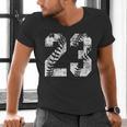 Vintage Baseball Number 23 Jersey Player Uniform Men's V-Neck T-Shirt