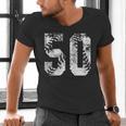 Vintage Baseball Number 50 Jersey Player Uniform Men's V-Neck T-Shirt Vintage Baseball Number 50 Jersey Player Uniform Men's V-Neck T-Shirt
