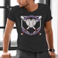 I Wear Purple For Alzheimers Awareness Baseball Heart Ribbon Men's V-Neck T-Shirt I Wear Purple For Alzheimers Awareness Baseball Heart Ribbon Men's V-Neck T-Shirt