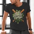 Women's Baseball Life Style 101 Apparel Youth Drip Baseball Boys Kid Men's V-Neck T-Shirt Women's Baseball Life Style 101 Apparel Youth Drip Baseball Boys Kid Men's V-Neck T-Shirt