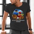 Women's Father Son Baseball Father's Day Men's V-Neck T-Shirt