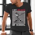 Women's I Hit 100 Days Of School Baseball 100th Day Boys Kids Men's V-Neck T-Shirt Women's I Hit 100 Days Of School Baseball 100th Day Boys Kids Men's V-Neck T-Shirt
