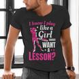 Women's Play Like A Girl Softball Baseball Girls Men's V-Neck T-Shirt Women's Play Like A Girl Softball Baseball Girls Men's V-Neck T-Shirt