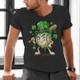 Women's St Patricks Day Baseball Leprechaun Shamrock Player Boys Kid Men's V-Neck T-Shirt Women's St Patricks Day Baseball Leprechaun Shamrock Player Boys Kid Men's V-Neck T-Shirt