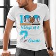 100 Days Of 2nd Grade Baseball 100th Day Of School Boys Kids Men's V-Neck T-Shirt 100 Days Of 2nd Grade Baseball 100th Day Of School Boys Kids Men's V-Neck T-Shirt