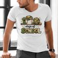 100 Days Of School Baseball Camo School Teacher Boy Men's V-Neck T-Shirt