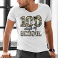 100 Days Of School Camo Baseball Camouflage For Kids Men's V-Neck T-Shirt