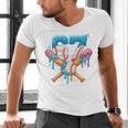 67 Baseball Life Style 101 Apparel Youth Drip Baseball Boys Men's V-Neck T-Shirt 67 Baseball Life Style 101 Apparel Youth Drip Baseball Boys Men's V-Neck T-Shirt