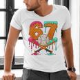67 Ice Cream Drip Baseball Number 67 Player 67th Birthday Men's V-Neck T-Shirt 67 Ice Cream Drip Baseball Number 67 Player 67th Birthday Men's V-Neck T-Shirt