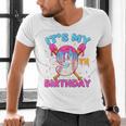 9th Birthday Baseball 9 Year Old Ice Cream Drip Boy Baseball Premium Tri-Blend Men's V-Neck T-Shirt