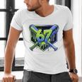 Awesome 67 Baseball Drip Effect Baseball 6-7 Meme Graphic Premium Tri-Blend Men's V-Neck T-Shirt Awesome 67 Baseball Drip Effect Baseball 6-7 Meme Graphic Premium Tri-Blend Men's V-Neck T-Shirt