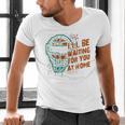 Baseball Catcher Waiting At Home Aggressive Player Quote Men's V-Neck T-Shirt Baseball Catcher Waiting At Home Aggressive Player Quote Men's V-Neck T-Shirt