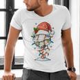 Baseball Christmas Ball Hat Snow Winter Premium Tri-Blend Men's V-Neck T-Shirt