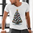 Baseball Christmas Tree Men Boys Youth Santa Sports Men's V-Neck T-Shirt Baseball Christmas Tree Men Boys Youth Santa Sports Men's V-Neck T-Shirt