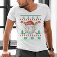 Baseball Christmas Ugly Sweater Santa Sport Men Kids Men's V-Neck T-Shirt