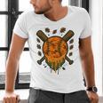 Baseball Drip Ice Cream Dripping Blaze Hunter Orange Camo Men's V-Neck T-Shirt
