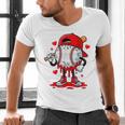 Baseball Drip Valentines Men's V-Neck T-Shirt Baseball Drip Valentines Men's V-Neck T-Shirt
