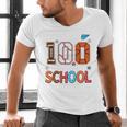 Baseball Football Basketball I Survived 100 Days Of School Men's V-Neck T-Shirt Baseball Football Basketball I Survived 100 Days Of School Men's V-Neck T-Shirt