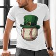 Baseball Leprechaun Hat Saint Patrick Retro Men's V-Neck T-Shirt Baseball Leprechaun Hat Saint Patrick Retro Men's V-Neck T-Shirt