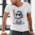 Baseball Lifestyle Apparel Youth Baseball Ice Cream Drip Men's V-Neck T-Shirt Baseball Lifestyle Apparel Youth Baseball Ice Cream Drip Men's V-Neck T-Shirt