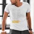 Baseball Player Get Up Get Outta Here Gone Home Run Men's V-Neck T-Shirt