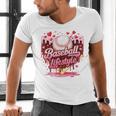 Boys Valentine Baseball Lifestyle Home Plate Ice-Cream Drip Men's V-Neck T-Shirt Boys Valentine Baseball Lifestyle Home Plate Ice-Cream Drip Men's V-Neck T-Shirt