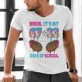 Bruh Its My 67 33 Day Of School Baseball Boys Kids 100th Day Men's V-Neck T-Shirt Bruh Its My 67 33 Day Of School Baseball Boys Kids 100th Day Men's V-Neck T-Shirt