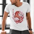 Chinese New Year 2026 Year Of The Horse Raglan Baseball Tee Men's V-Neck T-Shirt
