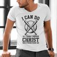 Christian Baseball Philippians 4 Men's V-Neck T-Shirt
