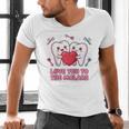 Cute Dentist Valentine Love You To The Molars Teeth Pun Raglan Baseball Tee Men's V-Neck T-Shirt Cute Dentist Valentine Love You To The Molars Teeth Pun Raglan Baseball Tee Men's V-Neck T-Shirt