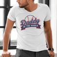 Dad Daddy Of The Rookie Baseball Men's V-Neck T-Shirt Dad Daddy Of The Rookie Baseball Men's V-Neck T-Shirt
