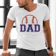 Dad Of Rookie 1st Birthday Baseball Boy Family Matching Men's V-Neck T-Shirt
