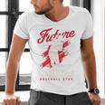 Future Matlacha Baseball Star Baseball Player Sports Theme Premium Tri-Blend Men's V-Neck T-Shirt