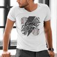 Game Day Baseball Retro Checkered Baseball Men's V-Neck T-Shirt