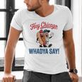 Hey Chicago Whadya Say Baseball Hot Dog Men's V-Neck T-Shirt