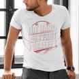 Hit Hard Run Fast Turn Left Baseball Fan Red Graphic Men's V-Neck T-Shirt Hit Hard Run Fast Turn Left Baseball Fan Red Graphic Men's V-Neck T-Shirt
