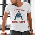 I'm Working From Home Today Baseball Lover Men Women Men's V-Neck T-Shirt